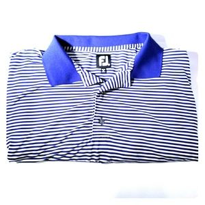 Footjoy FJ Blue Striped Golf Polo XL